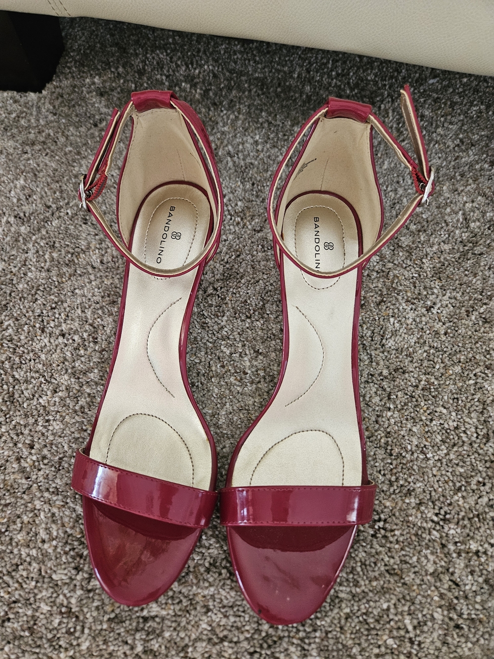 NEW! GORGEOUS! Bandolino Women's Ankle Strap Sandals in Red